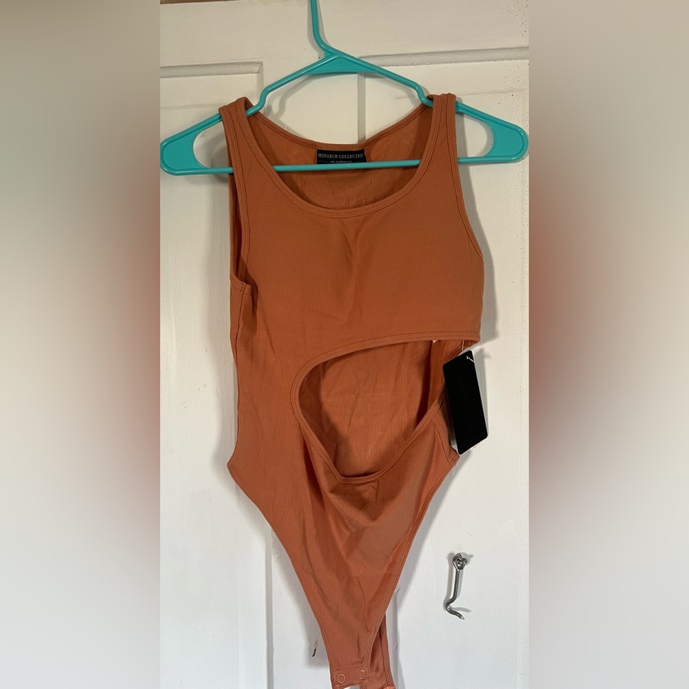 Alphalete Orange Monarch Bodysuit NWT - Picture 1 of 3